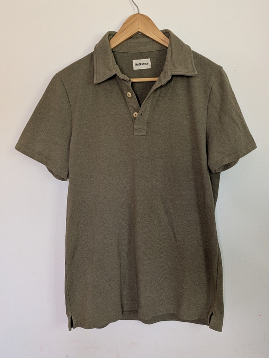 Taylor Stitch Other - The Heavy Bag Polo By Taylor Stitch Size 40 Men's Olive Green